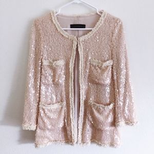 Zara sequin refined cardigan